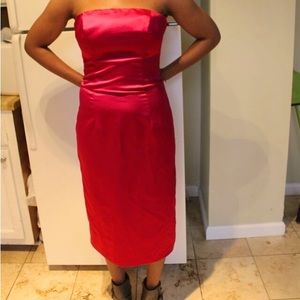 After 6 dress reddish pink sleeves dress great for valentines size 4